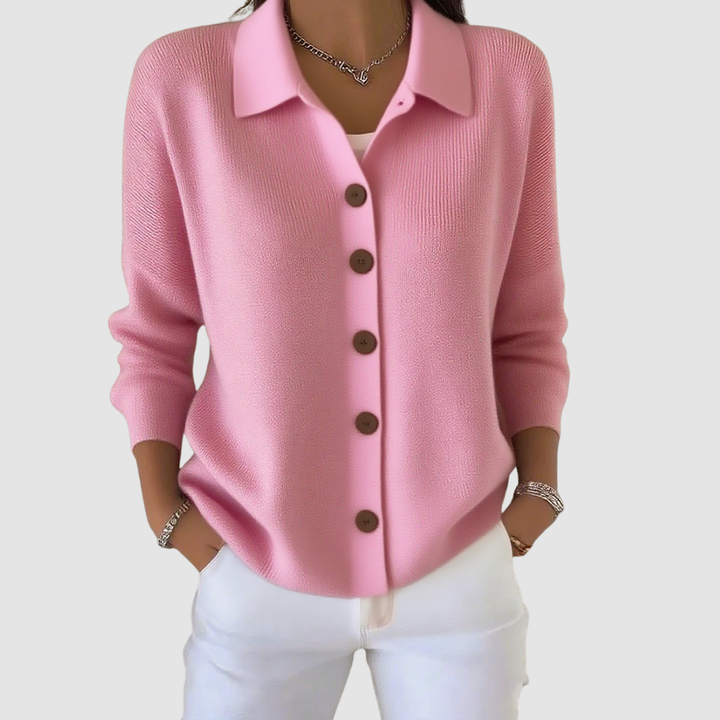 Button-Up Knit Cardigan