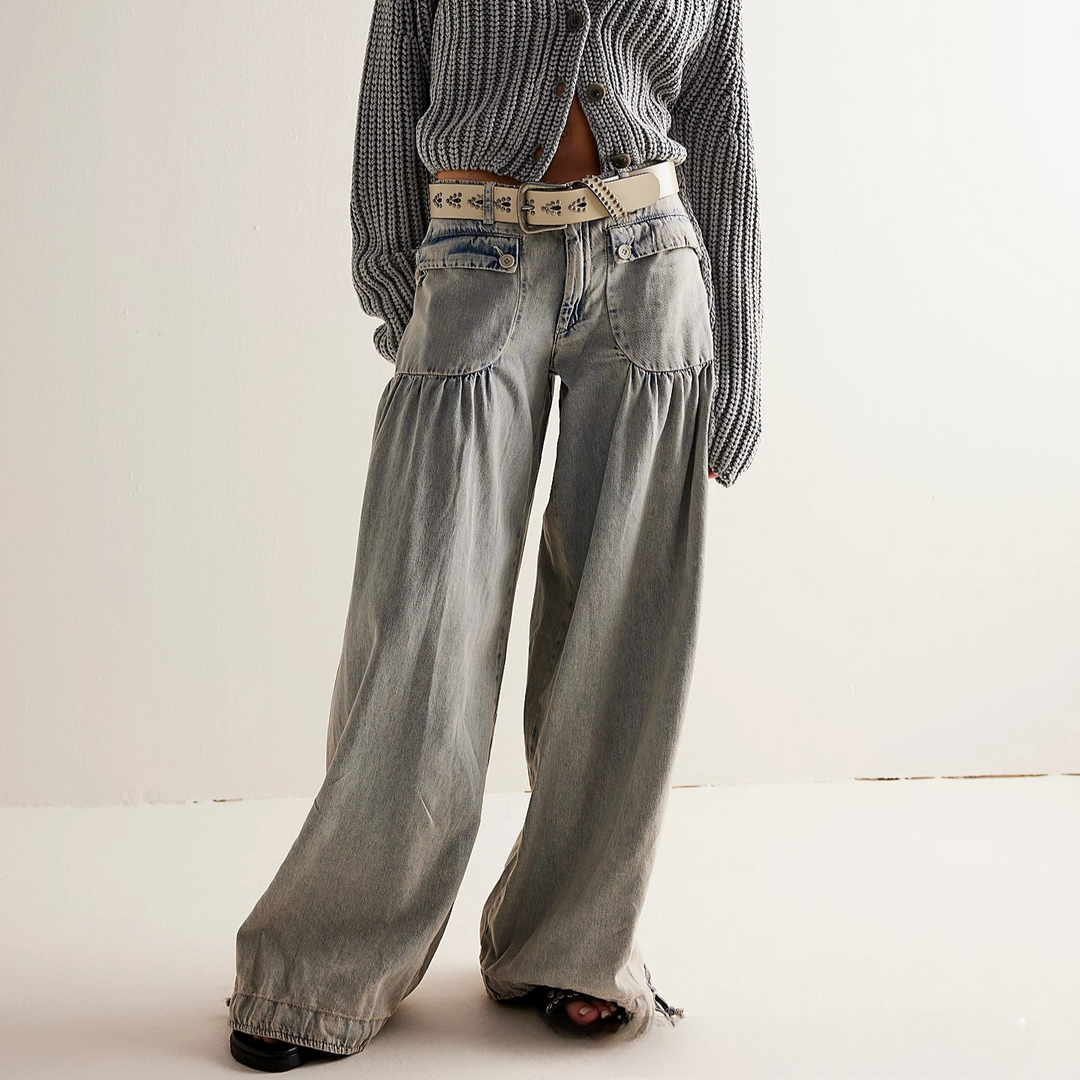 Oriselle – Elegant Flowy-Fit Jeans