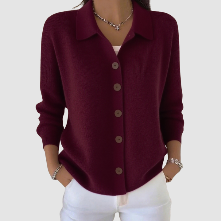 Button-Up Knit Cardigan