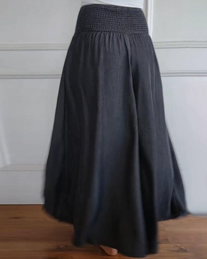 Jasper - Flowy Smocked Waist Pants