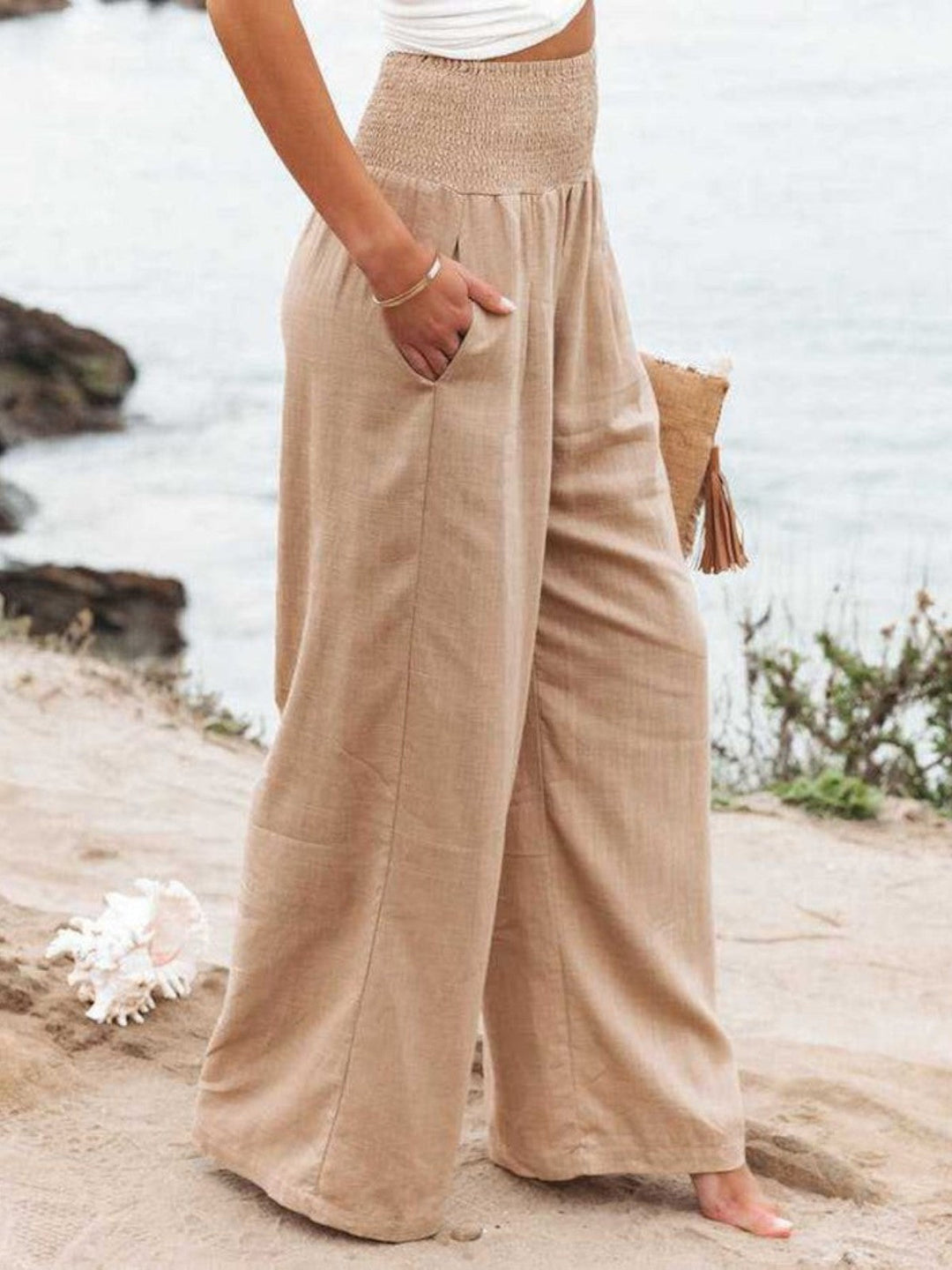Thaloria – Wide-Leg Linen Trousers