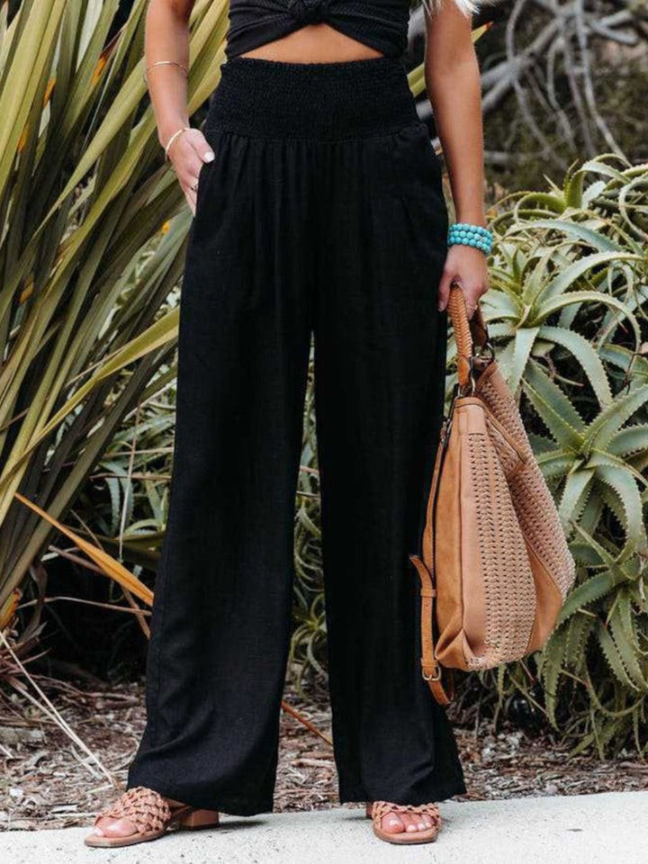 Thaloria – Wide-Leg Linen Trousers