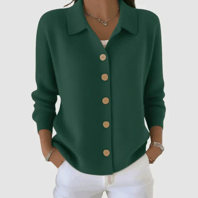 Button-Up Knit Cardigan