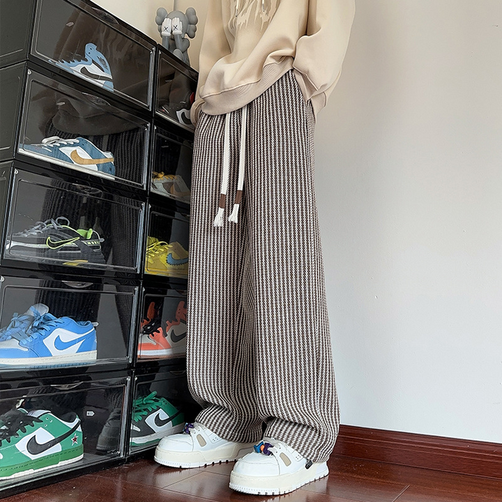 Xavi – Modern Herringbone Relaxed Sweatpants