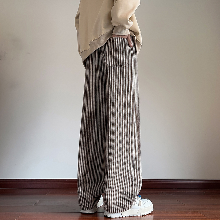 Xavi – Modern Herringbone Relaxed Sweatpants