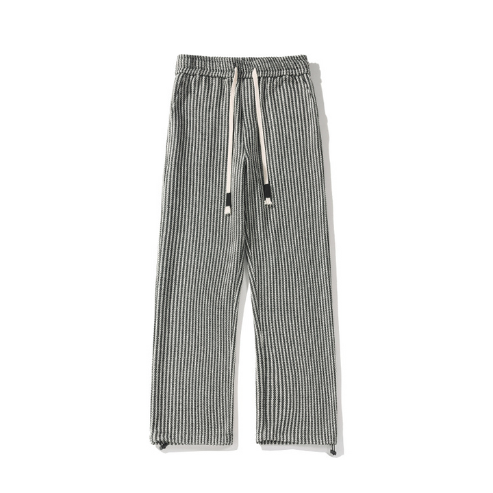 Xavi – Modern Herringbone Relaxed Sweatpants