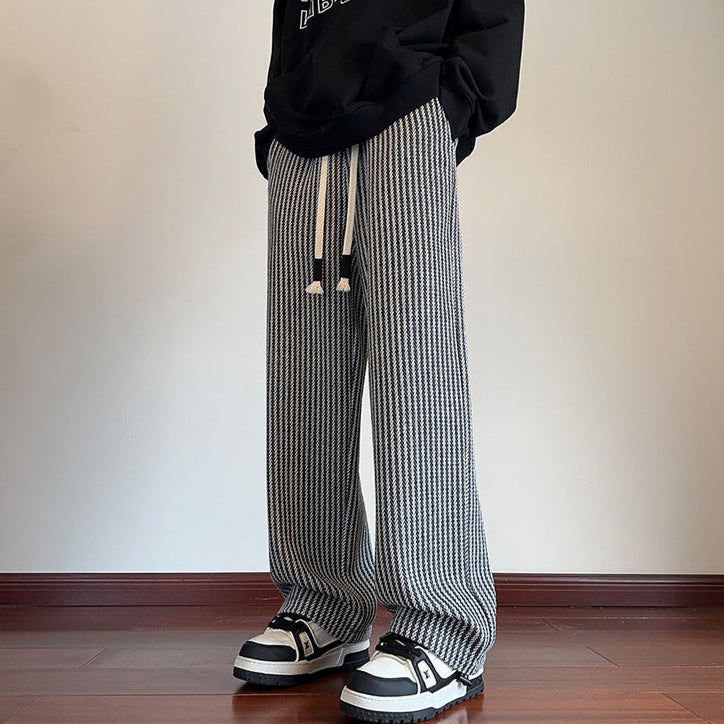 Xavi – Modern Herringbone Relaxed Sweatpants