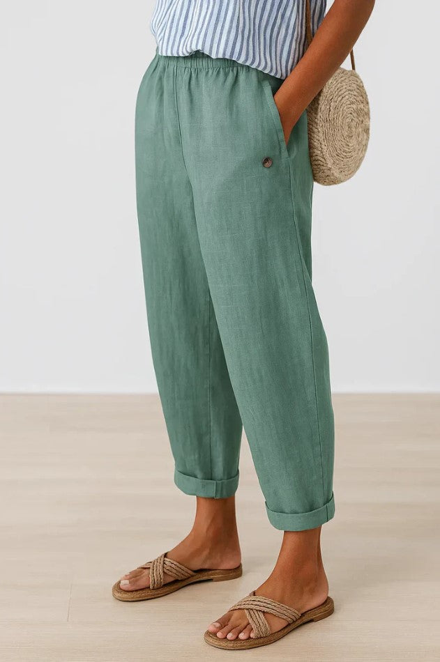 Ariane™ Timeless Linen-Cotton Trousers