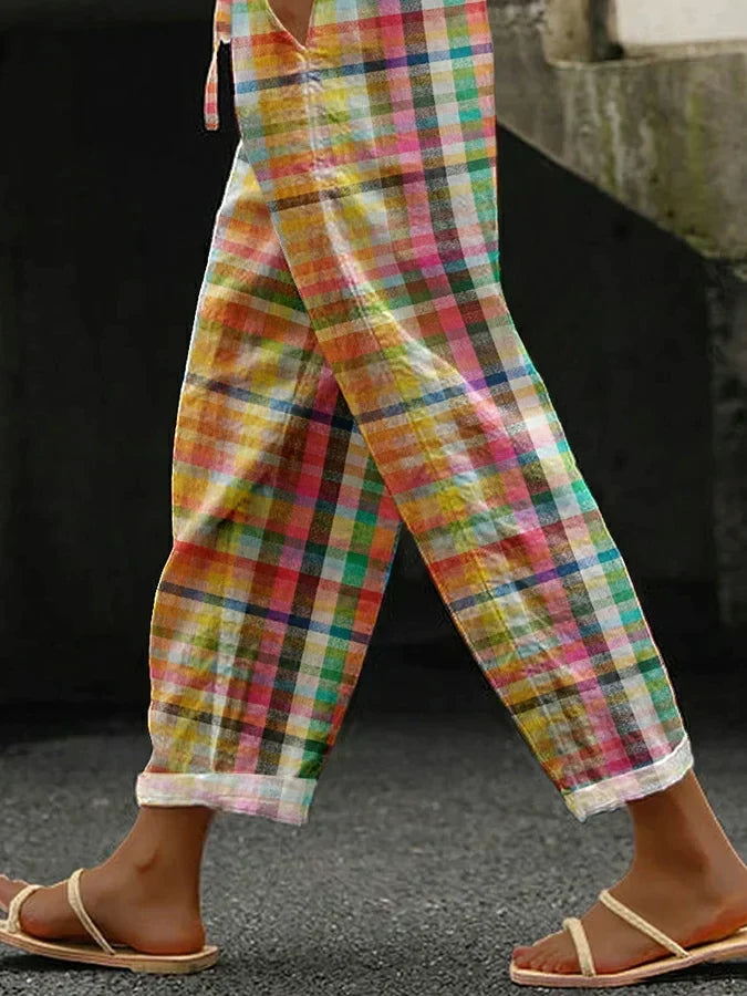 Zena – Comfortable Checkered Pants