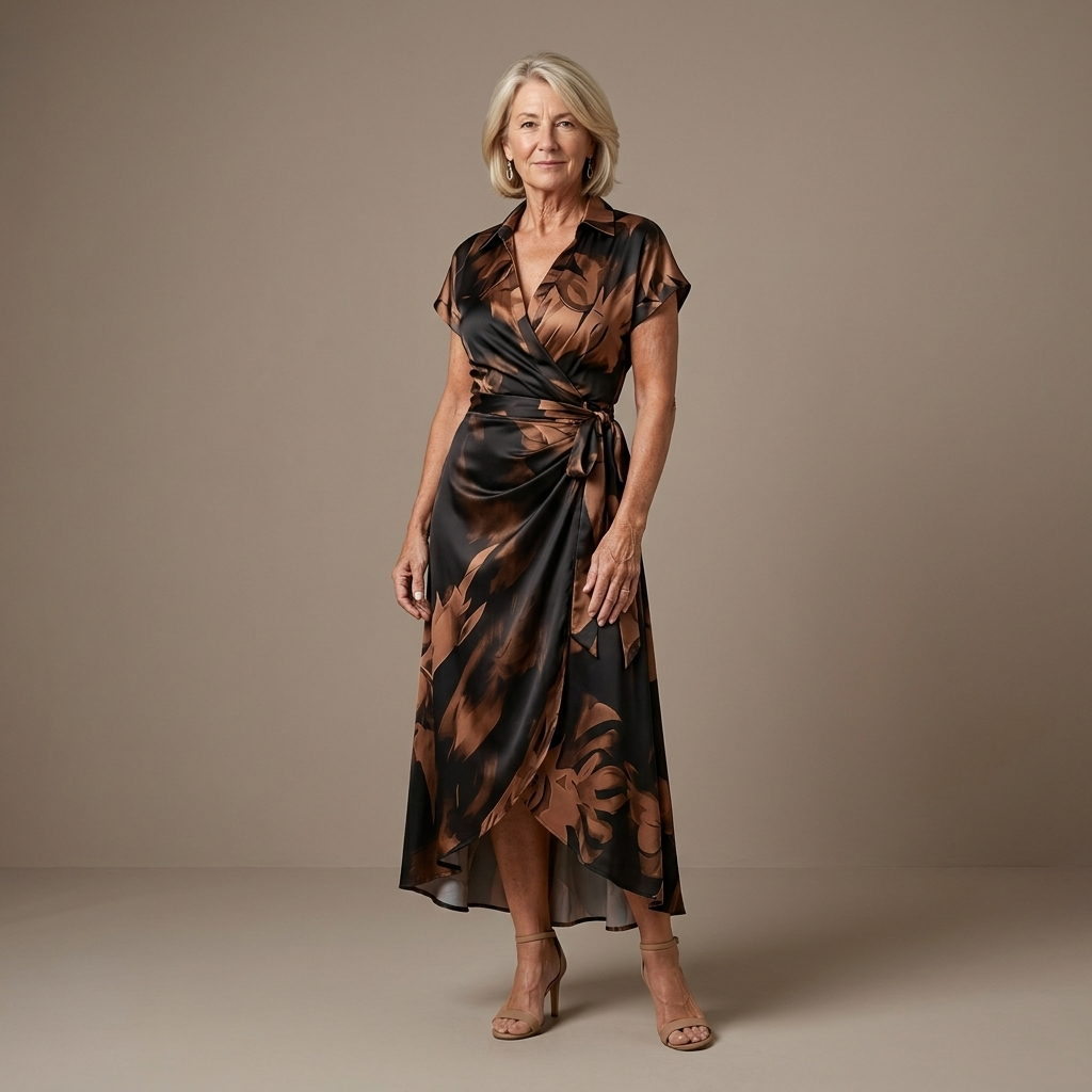 Marissa™ | Flattering Wrap Midi Dress
