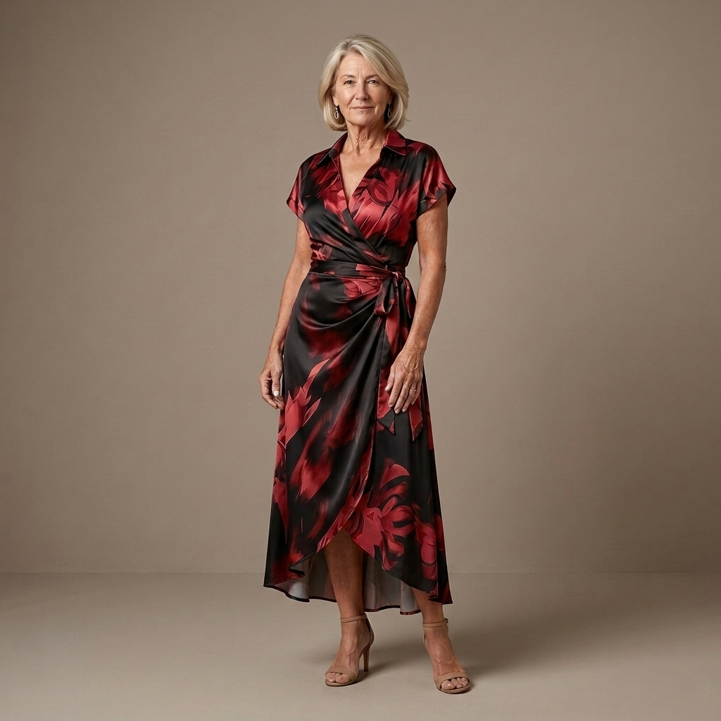 Marissa™ | Flattering Wrap Midi Dress