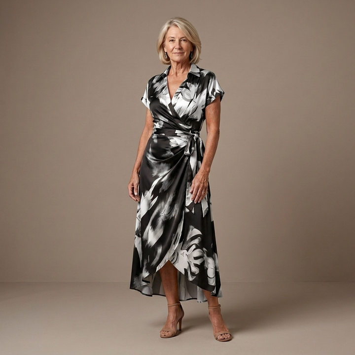 Marissa™ | Flattering Wrap Midi Dress