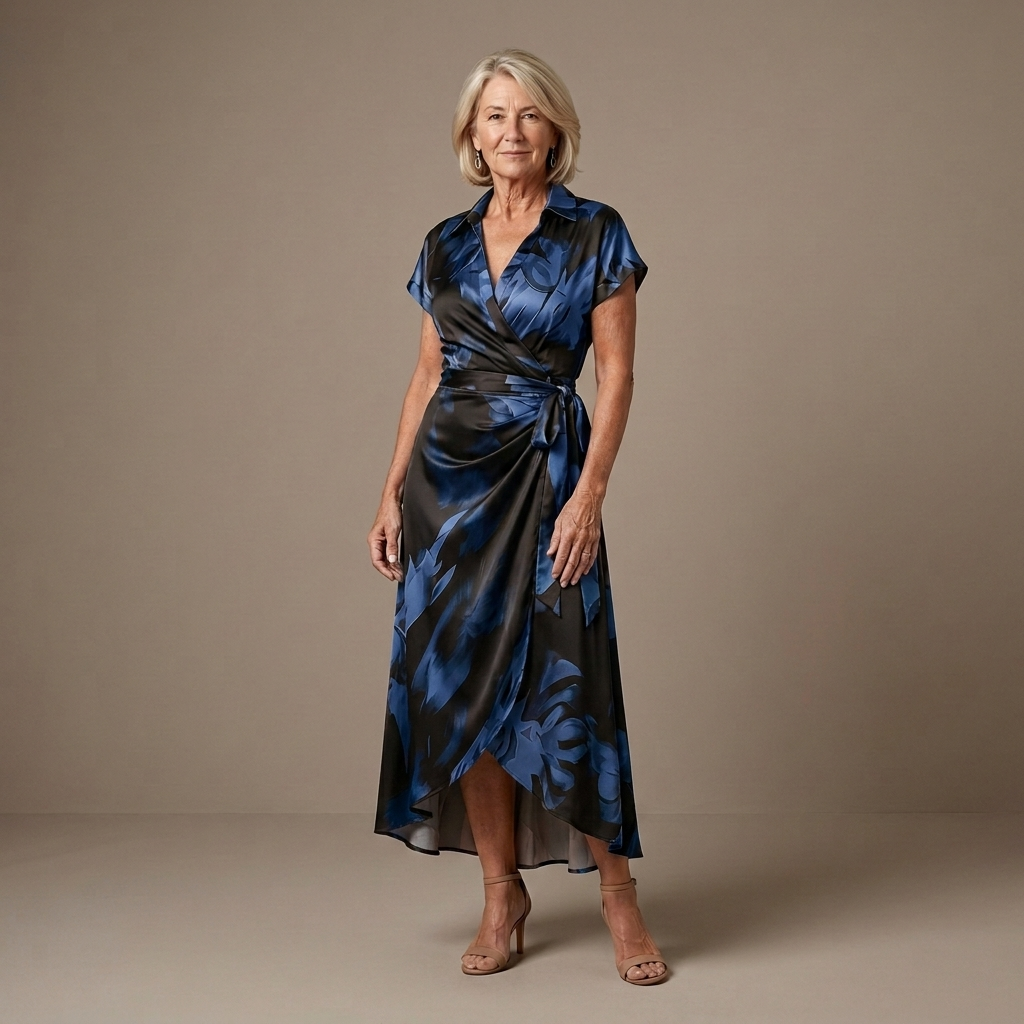 Marissa™ | Flattering Wrap Midi Dress