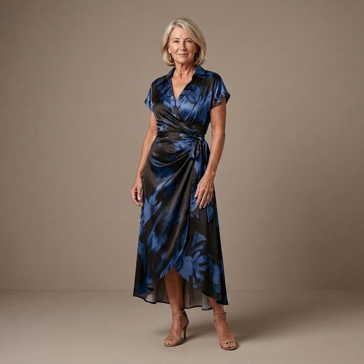 Marissa™ | Flattering Wrap Midi Dress