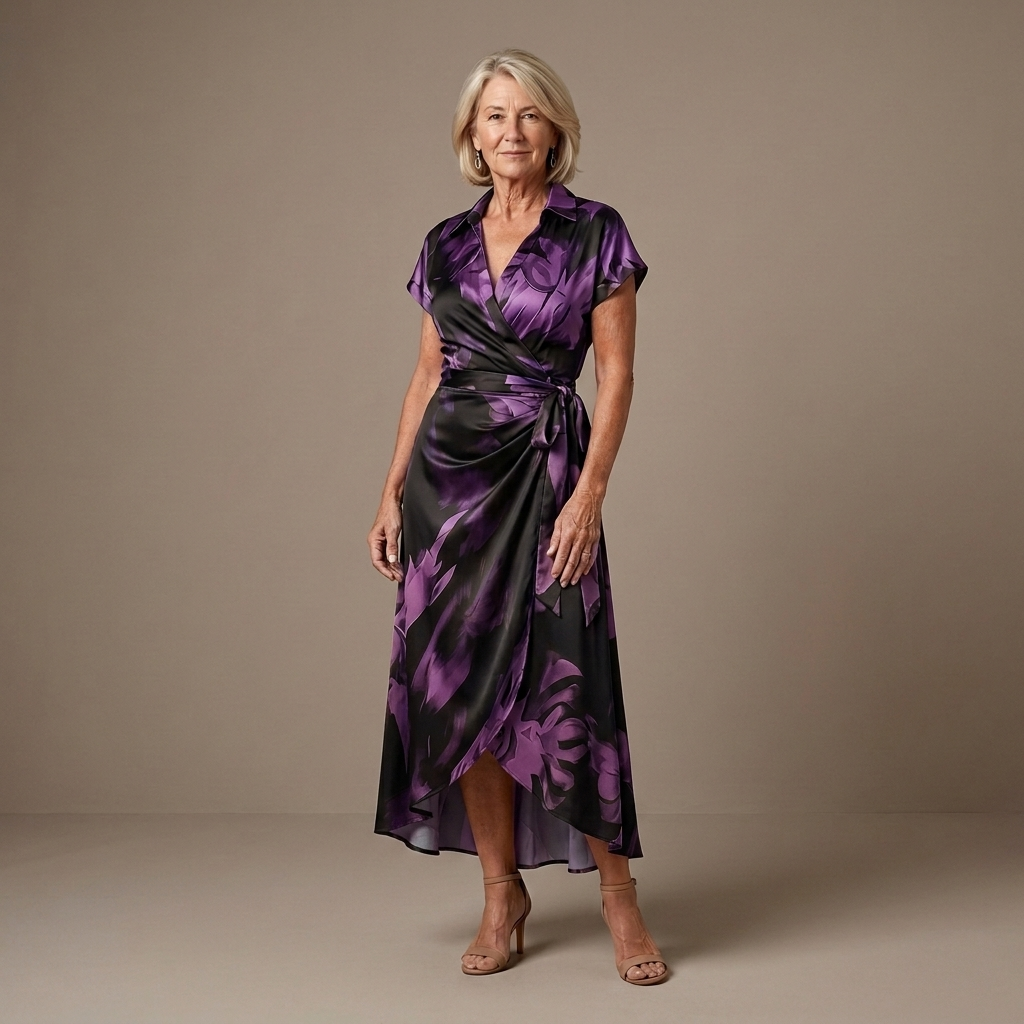 Marissa™ | Flattering Wrap Midi Dress