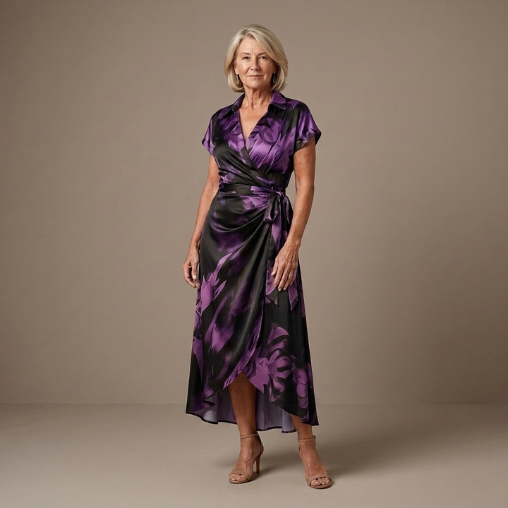 Marissa™ | Flattering Wrap Midi Dress