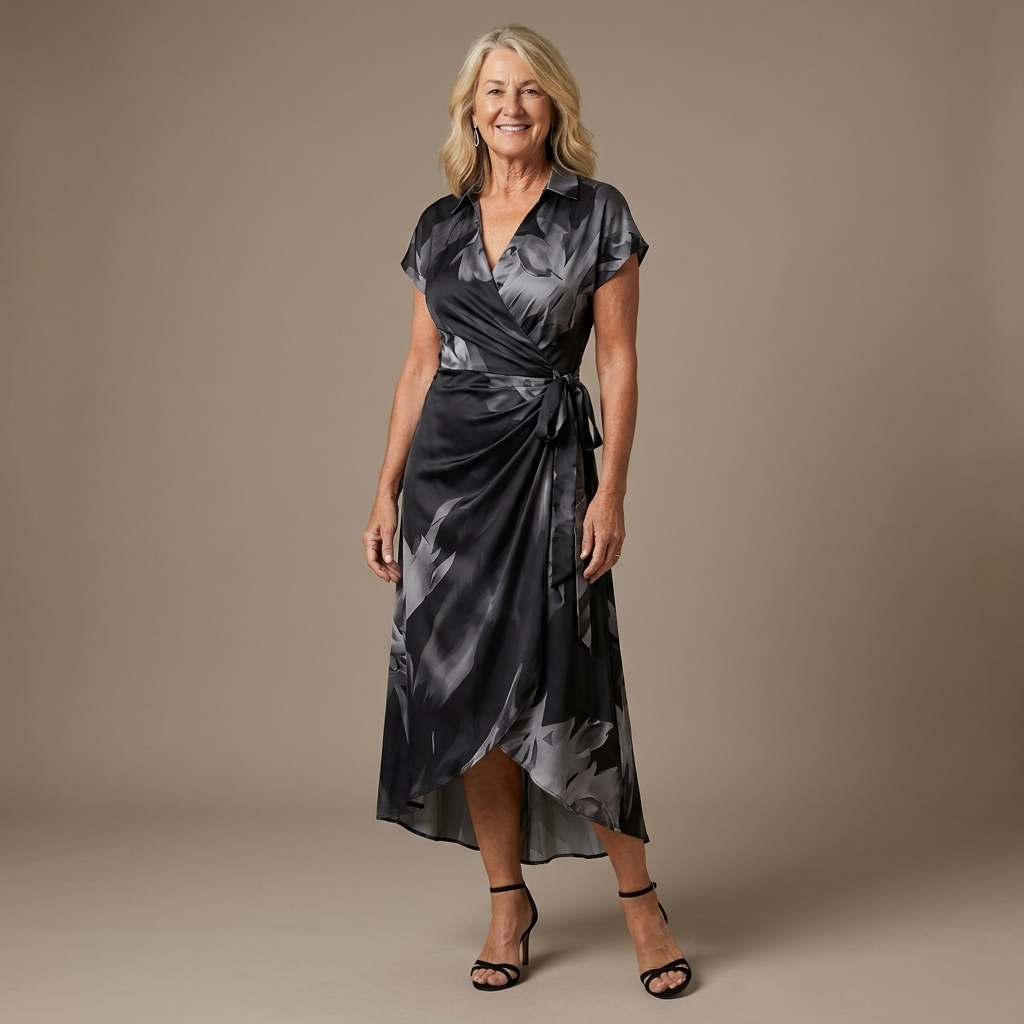 Marissa™ | Flattering Wrap Midi Dress