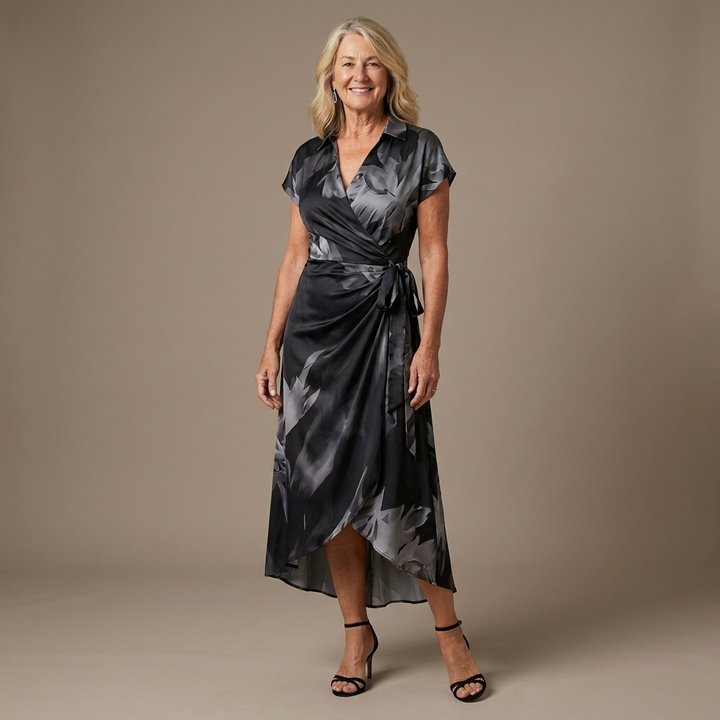 Marissa™ | Flattering Wrap Midi Dress