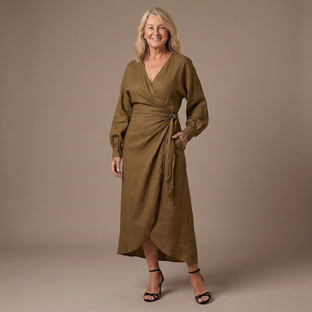 Ashley Maxi Dress with V-Neck