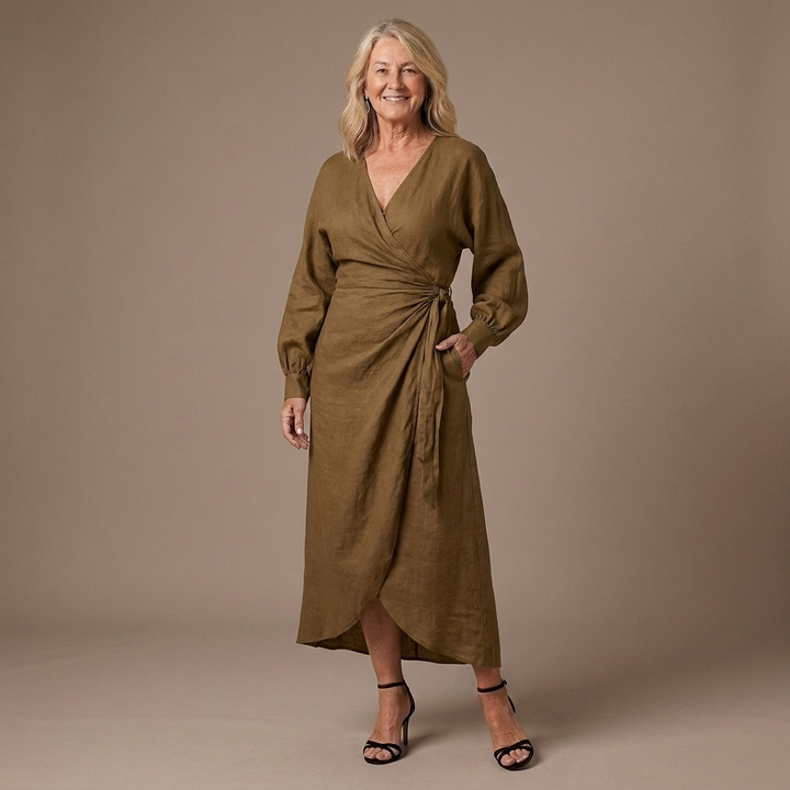 Ashley Maxi Dress with V-Neck