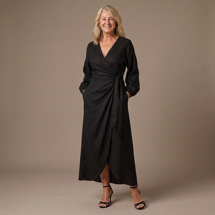 Ashley Maxi Dress with V-Neck