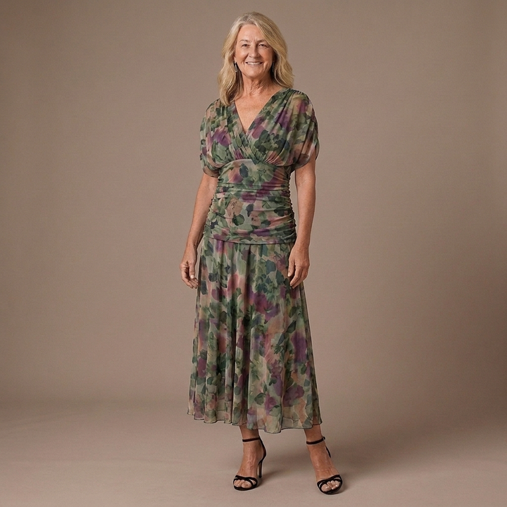 Valerie | Tummy Flattering Off Shoulder Maxi Dress