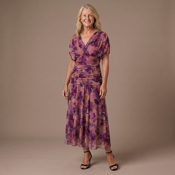 Valerie | Tummy Flattering Off Shoulder Maxi Dress