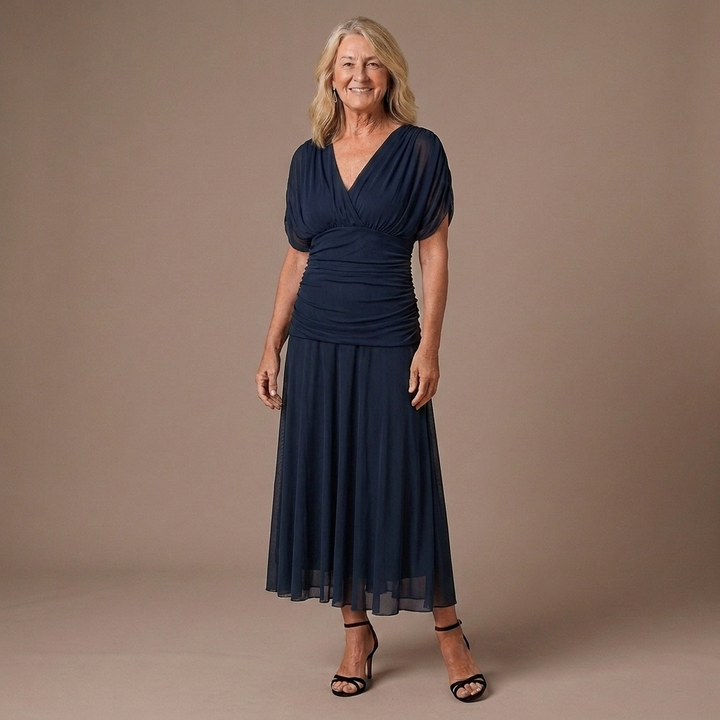 Valerie | Tummy Flattering Off Shoulder Maxi Dress