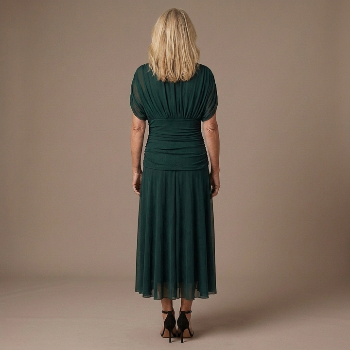 Valerie | Tummy Flattering Off Shoulder Maxi Dress