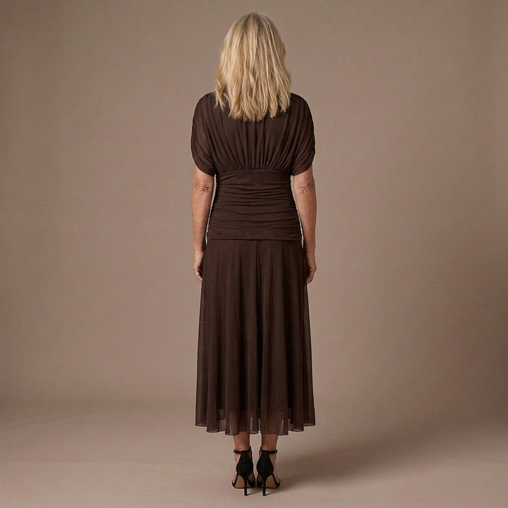 Valerie | Tummy Flattering Off Shoulder Maxi Dress