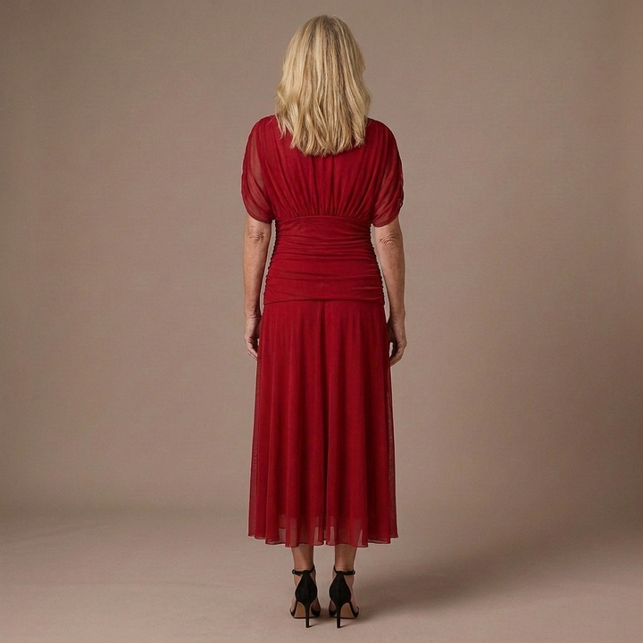 Valerie | Tummy Flattering Off Shoulder Maxi Dress