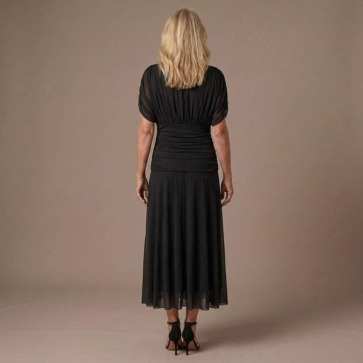 Valerie | Tummy Flattering Off Shoulder Maxi Dress